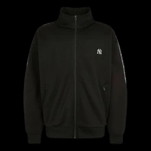 MLB Small Label Logo Athleisure Casual Sports Stand Collar Jacket New York Yankees Unisex Black