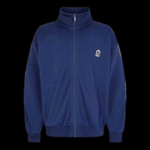 MLB Loose Small Label Athleisure Casual Sports Stand Collar Zipper Unisex Navy Blue