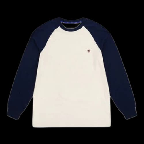 MLB LA Splicing Long Sleeves Unisex Navy Blue