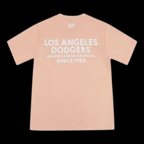 MLB LA Dodgers Los Angeles Dodgers Basic Printing Short Sleeve Unisex Yellow