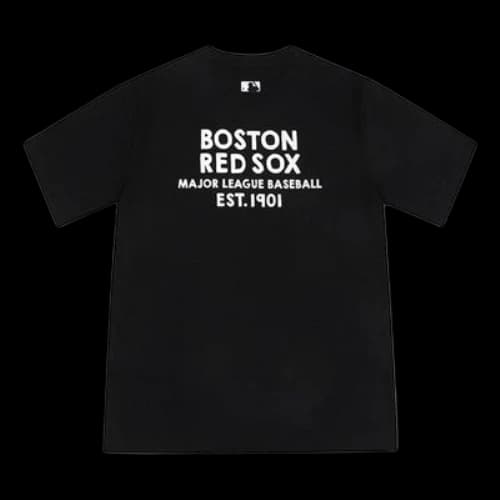 MLB Boston Red Sox Basic Printing Short Sleeve Unisex Black