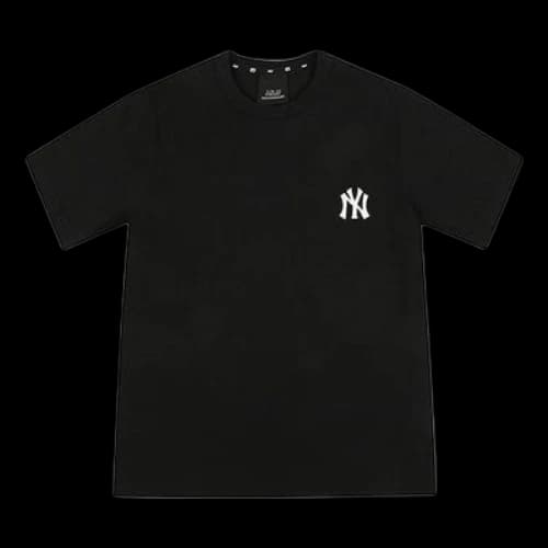 MLB New York Yankees Basic Round Neck Short Sleeve Unisex Black