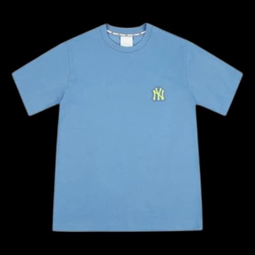 MLB New York Yankees Basic Round Neck Short Sleeve Unisex Light Blue