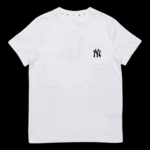 MLB New York Yankees Round Neck Short Sleeve Unisex White