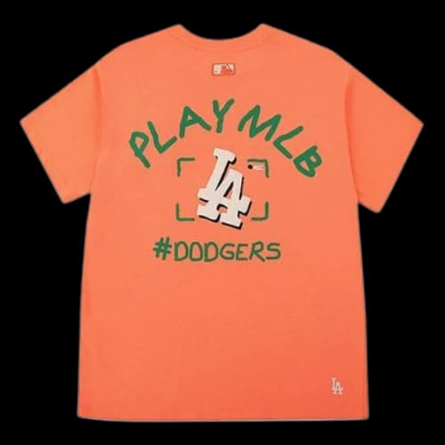 MLB Los Angeles Dodgers Alphabet Logo Short Sleeve Unisex Red