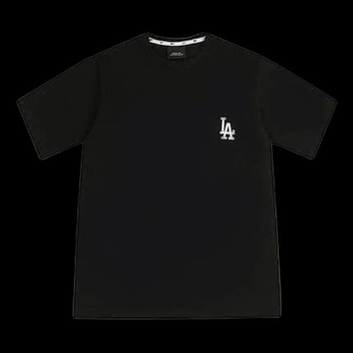 MLB Los Angeles Dodgers Logo Micro Mark Short Sleeve Unisex Black