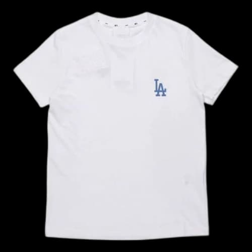MLB Los Angeles Dodgers Basic Small Logo Short Sleeve Unisex White