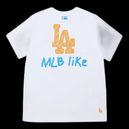MLB Like LA Los Angeles Dodgers Loose Short Sleeve Unisex White