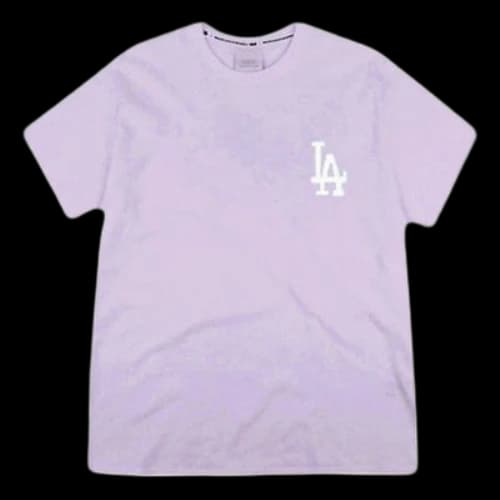 MLB Basic Small Label Embroidered Sports Round Neck Unisex Blue Purple