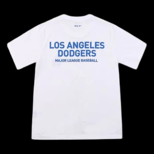 MLB Los Angeles Dodgers Chest Printing Short Sleeve White