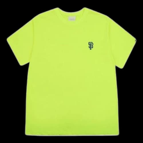 MLB NY Loose Short Sleeve Unisex Fluorescent Green