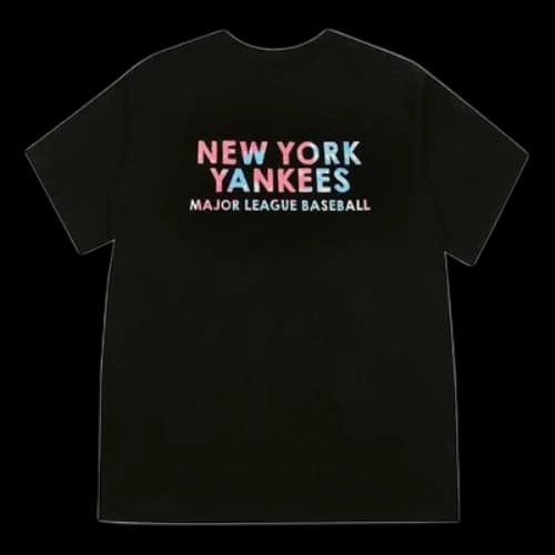 MLB New York Yankees NY Loose Short Sleeve Unisex Black
