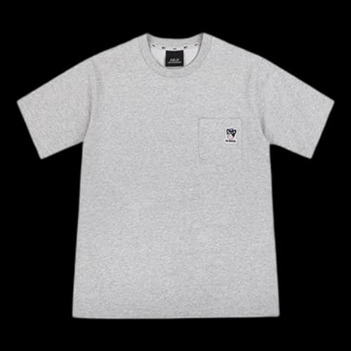 MLB Unisex New York Yankees Embroidery Round-neck Tee Gray
