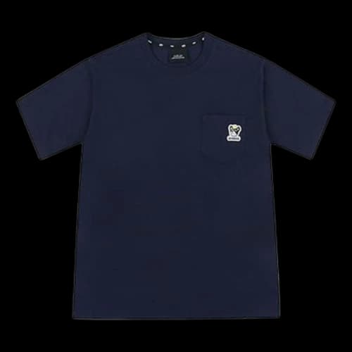 MLB Unisex New York Yankees Embroidery Round-neck Tee Blue