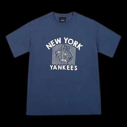 MLB Unisex BIGBOY Series Printing Round-neck Tee Blue