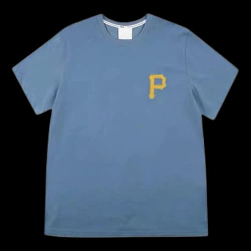 MLB Pittsburgh Pirates Basic Small Label Embroidered Short Sleeve Unisex Blue