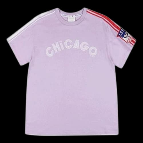 MLB Small Memphis Grizzlies Chest Alphabet Printing Cotton Short Sleeve Unisex Blue Purple