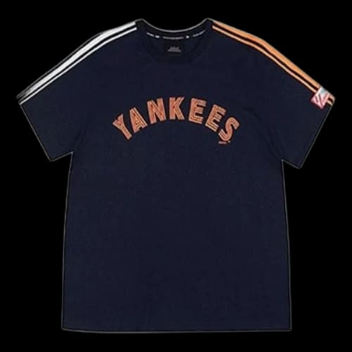 MLB Yankees Alphabet Short Sleeve Unisex Navy Blue