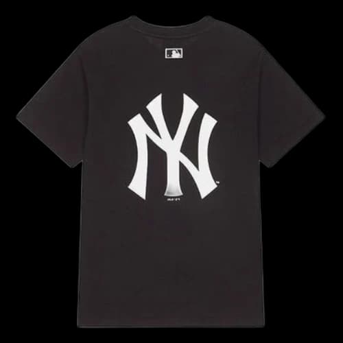 MLB Disney Mickey Crossover New York Yankees Basic Printing Short Sleeve Unisex Black