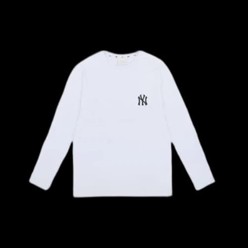 MLB Black NY Long Sleeves Unisex White