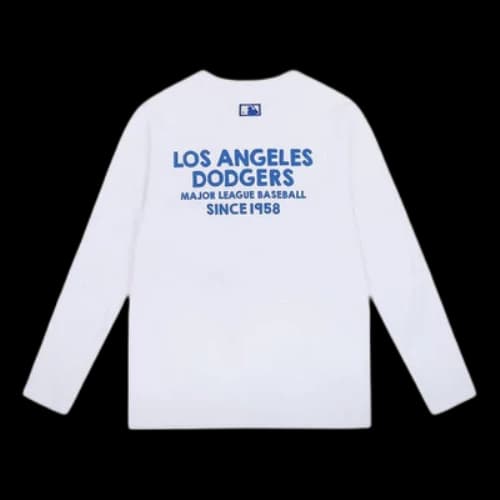 MLB Los Angeles Dodgers Alphabet Printing Short Sleeve Unisex White
