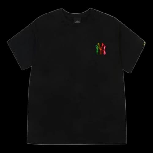 MLB New York Yankees NY Series Multi-Color Alphabet Printing Short Sleeve Unisex Black