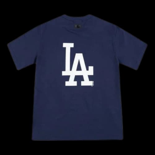 MLB LA Dodgers Los Angeles Dodgers Back Big Sign Short Sleeve Unisex Navy Blue