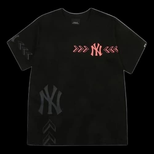 MLB New York Yankees Logo Printing Short Sleeve Unisex Black
