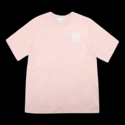 MLB Unisex LIKE New York Yankees Series Printing Round-neck Pink/Red