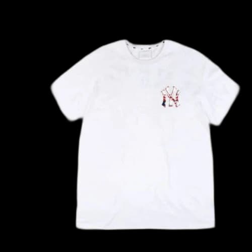 MLB YANKEES Large Alphabet Short Sleeve White