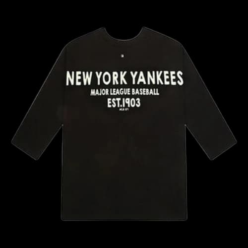 MLB Back Alphabet Printing 7 Sleeve Black