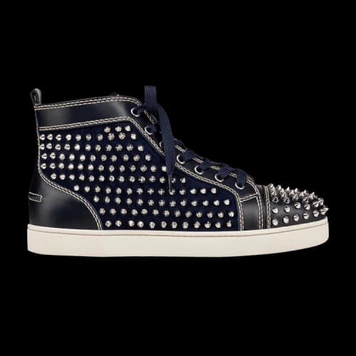 Christian Louboutin Louis Flat Calf Spikes 'Blue'