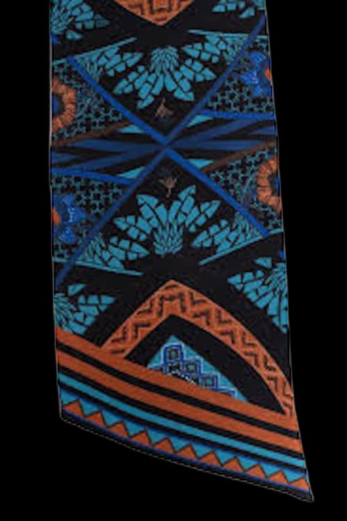 Ferragamo Ba Nodonirva Scarf Black/Blue