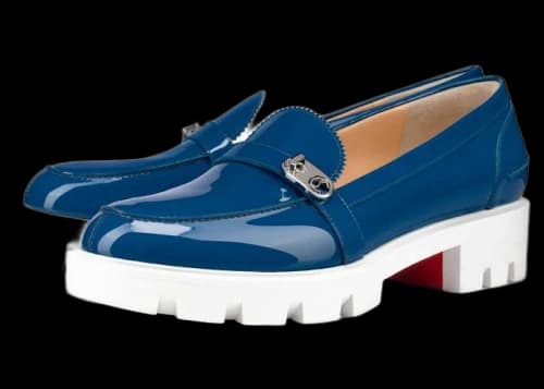 Christian Louboutin Lock Woody Blue (Women's)