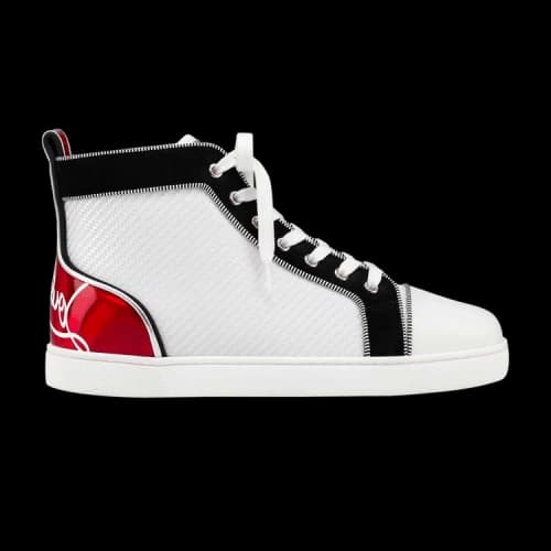 Christian Louboutin Louis Flat Calf 'White Red'