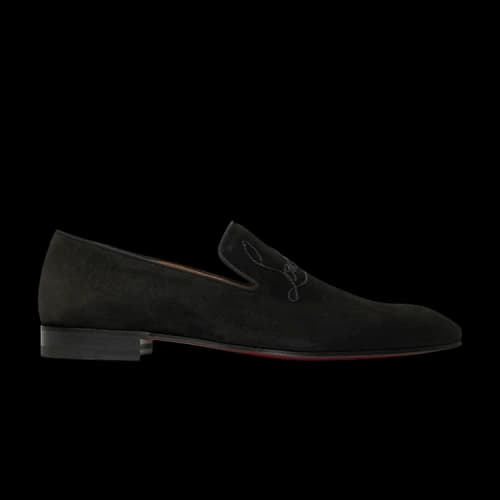 Christian Louboutin Navy Dandelion Flat 'Black'