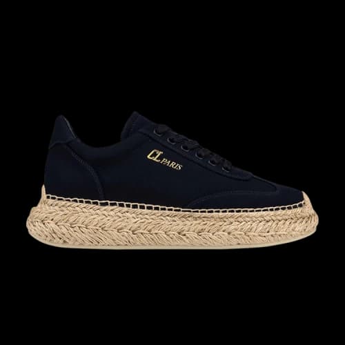 Christian Louboutin Espasneak Flat Toile 'Obscur' (Women's)