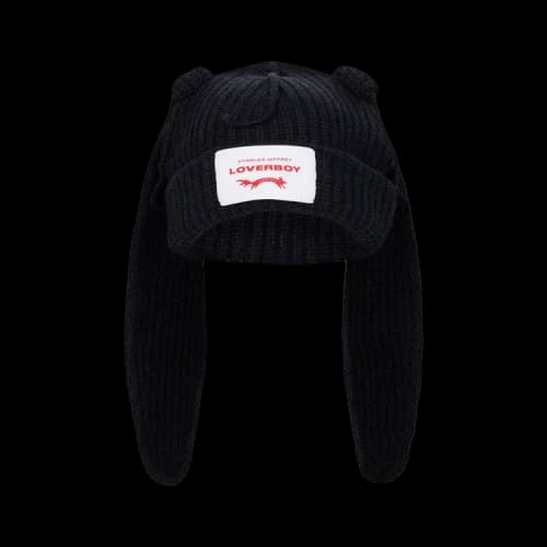 Charles Jeffrey Loverboy Chunky Rabbit Beanie 'Black'