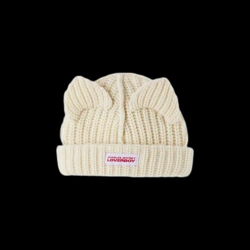 Charles Jeffrey Loverboy Baby Chunky Ears Beanie 'Ecru'