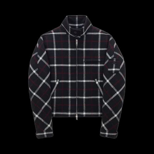 Courrèges Check Wool Zip Jacket 'Black'