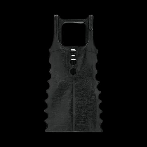 Courrèges Vinyl Cutout Mini Dress 'Black'