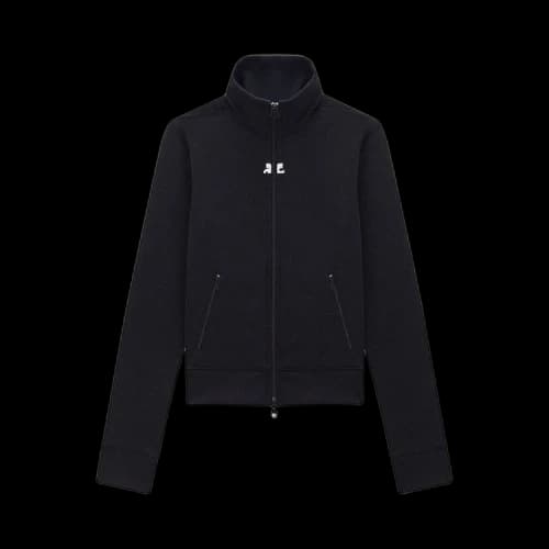 Courrèges Zip Jersey Vest 'Black'
