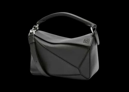 LOEWE Puzzle Bag in Classic Calfskin Small Black