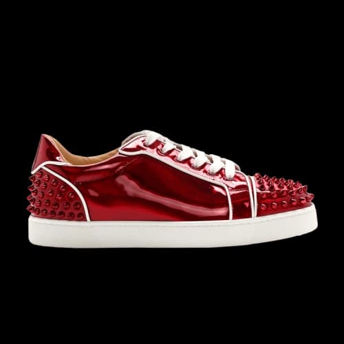 Christian Louboutin Seavaste 2 Orlato Flat 'Metallic Patent Red'