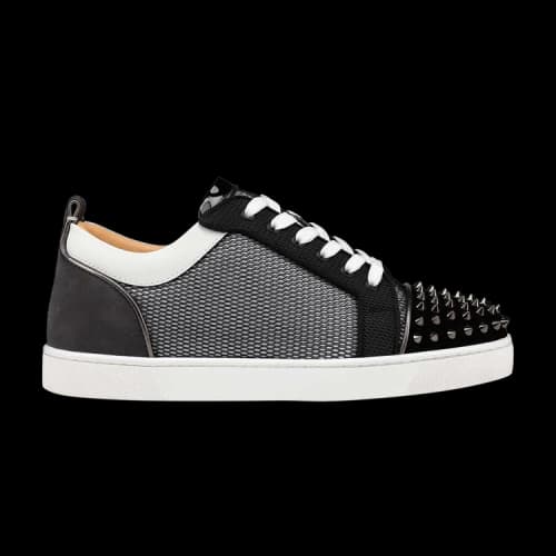 Christian Louboutin Louis Junior Spikes 'Black White'