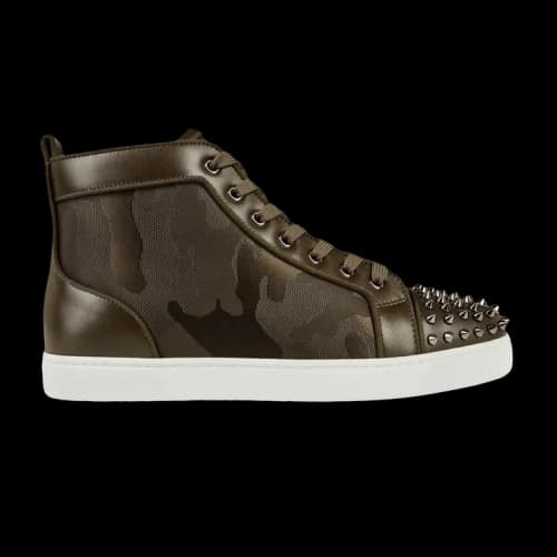 Christian Louboutin Lou Spikes Orlato Flat High 'Balmore Camo'