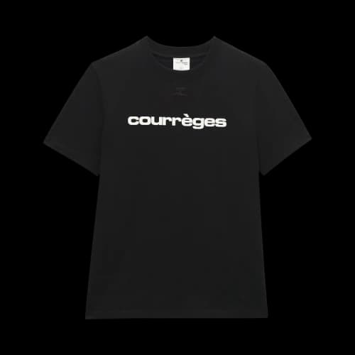 Courrèges Printed T-Shirt 'Black'
