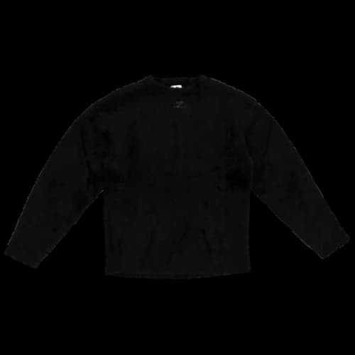 Courrèges Hairy Oversized Sweater 'Black'
