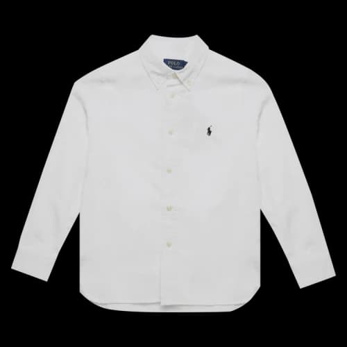 Polo Ralph Lauren Long-Sleeve Oxford Button Down Sportshirt 'White'