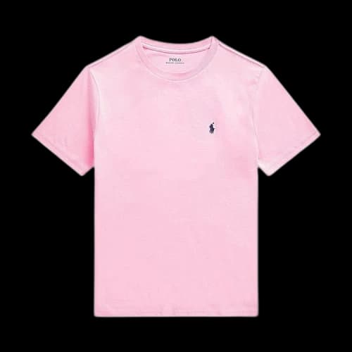 Polo Ralph Lauren Kids Short-Sleeve Jersey Crewneck T-Shirt 'Carmel Pink'